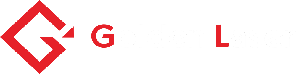 金运激光 展会专用LOGO 英文 红白 不带股票代码 1000 png